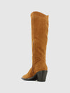 Botas com Fecho em Cognac